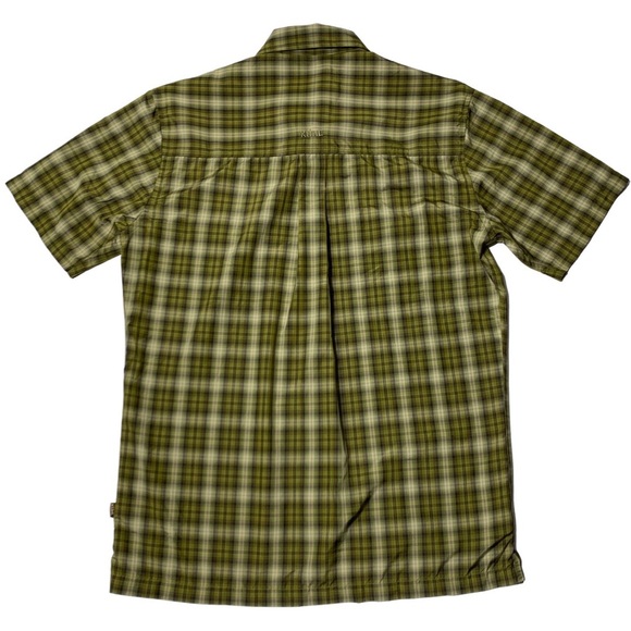 Kuhl Mountain Grown Outdoor Short Sleeve Button Up Men’s Medium Olive Green - Picture 2 of 8